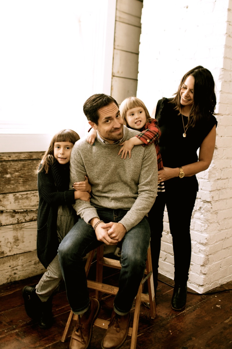 Brian with wife and two daughters